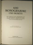 Koch Alexander "600 monogramme und signets".   .